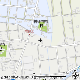 静岡県浜松市中央区市野町6周辺の地図