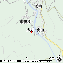 京都府相楽郡笠置町笠置大川周辺の地図