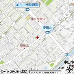 兵庫県加古川市尾上町安田907周辺の地図