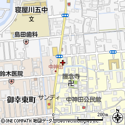 セブンイレブン寝屋川中神田町店周辺の地図