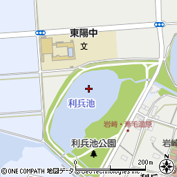 利兵池周辺の地図