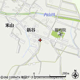 愛知県豊橋市岩崎町新谷24周辺の地図