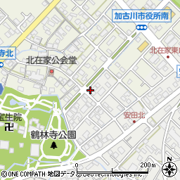兵庫県加古川市尾上町安田844周辺の地図