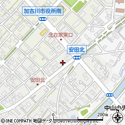 兵庫県加古川市尾上町安田906周辺の地図