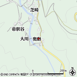 京都府笠置町（相楽郡）笠置（奥田）周辺の地図