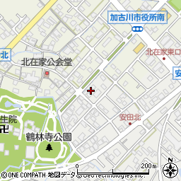 兵庫県加古川市尾上町安田845周辺の地図