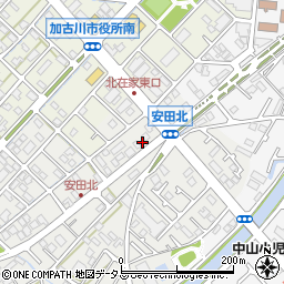 兵庫県加古川市尾上町安田905周辺の地図