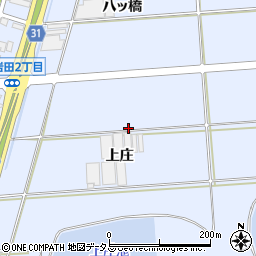 愛知県豊橋市岩田町上庄周辺の地図