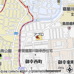 大阪府寝屋川市上神田2丁目21周辺の地図