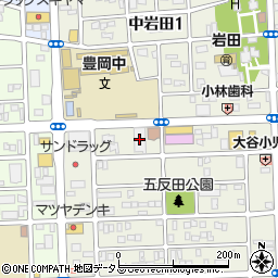 豊橋農協　店舗産直課産直プラザ岩田周辺の地図