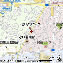 大阪府守口市金田町1丁目39周辺の地図