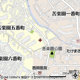 兵庫県西宮市苦楽園五番町9周辺の地図