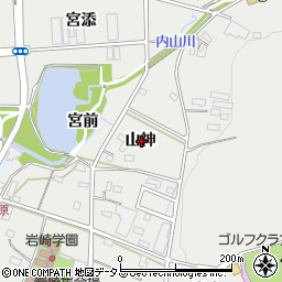 愛知県豊橋市岩崎町山神周辺の地図