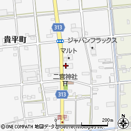 静岡県浜松市中央区貴平町227周辺の地図