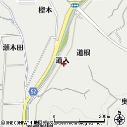 愛知県南知多町（知多郡）内海（道入）周辺の地図