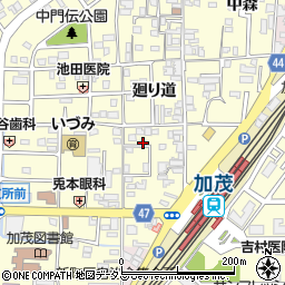 京都府木津川市加茂町里周辺の地図