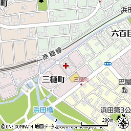 兵庫県赤穂市三樋町周辺の地図