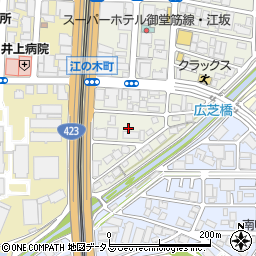大阪府吹田市広芝町19周辺の地図