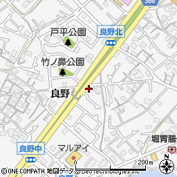 兵庫県加古川市野口町良野周辺の地図