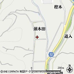 愛知県知多郡南知多町内海瀬木田周辺の地図