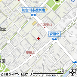兵庫県加古川市尾上町安田911-1周辺の地図