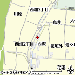 京都府木津川市山城町上狛西殿16周辺の地図