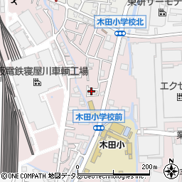 大阪府寝屋川市木田元宮1丁目11-36周辺の地図