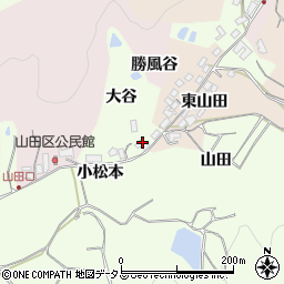 京都府木津川市加茂町北大谷周辺の地図