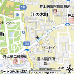 江坂１１号線駐車場周辺の地図