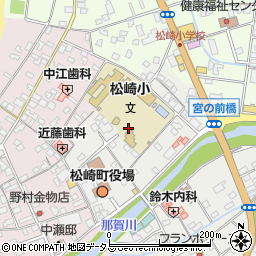 松崎町役場　児童館周辺の地図