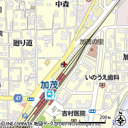 Ｐ．ＺＯＮＥ加茂駅前第１駐車場周辺の地図