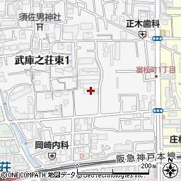 グリーンエクセル武庫之荘東周辺の地図