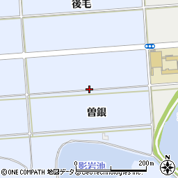 愛知県豊橋市岩田町曽銀周辺の地図