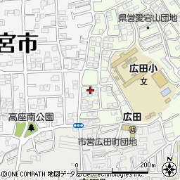 兵庫県西宮市愛宕山2周辺の地図