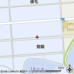 愛知県豊橋市岩田町（曽銀）周辺の地図