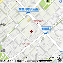 兵庫県加古川市尾上町安田912周辺の地図