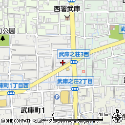 尼崎武庫高層住宅周辺の地図