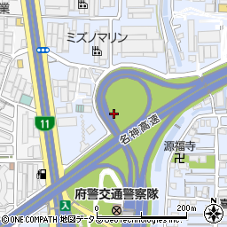 大阪府豊中市名神口周辺の地図