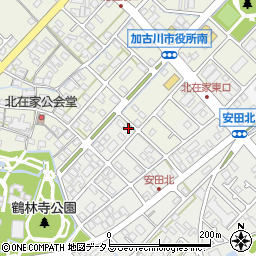 兵庫県加古川市尾上町安田851周辺の地図