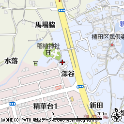 京都府精華町（相楽郡）植田（長利ケ谷）周辺の地図