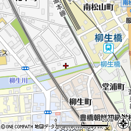柳生川周辺の地図