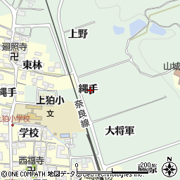 京都府木津川市山城町椿井（縄手）周辺の地図