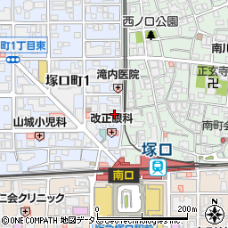 玉田鍼灸院周辺の地図