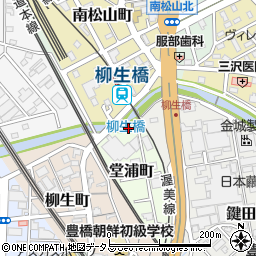 柳生橋周辺の地図