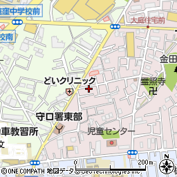 大阪府守口市金田町1丁目41周辺の地図