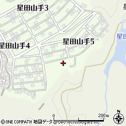 星田山手南公園周辺の地図