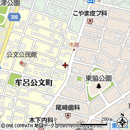 愛知県豊橋市牟呂公文町1-9周辺の地図
