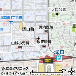 赤べこ 塚口中央店周辺の地図