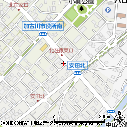 兵庫県加古川市尾上町安田923周辺の地図