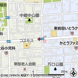 岩田小学校前周辺の地図
